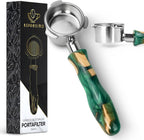 54mm Bottomless Portafilter Modern Handle – Includes Stainless Steel Naked Basket – Fits Breville Barista Express & 54mm Breville Espresso Machines - Espresso Machine Accessories – Green
