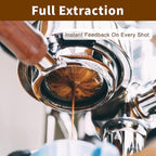 54mm Coffee Bottomless Portafilter, Compatible with Breville Barista Bes 870/878/880 Replacement Parts Bottomless Portafilter（brown）.