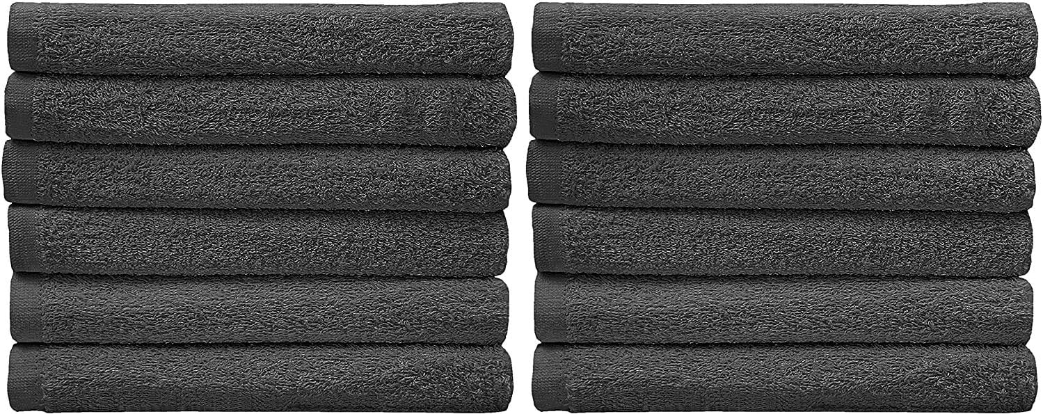 Utopia Towels Kitchen Bar Mops Towels, Pack of 216-16 x 19 Inches, 100% Cotton Super Absorbent Grey, Multi-Purpose Cleaning Towels for Home and Kitchen Bars