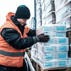 KAYGO Winter Waterproof Work Gloves for Men and Women, 3 Pairs Thermal Insulated Freezer Rubber Coated Gloves,Super Grip,KG160, L, Black