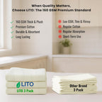 Flour Sack Towels | Tea Towel for Crafts| Kitchen Dish Cotton Blank Towel for Embroidery| Baking Bread Proofing Linen Cover| Thick Absorbent Quick Dry| 3 Pack 18"x 28" Natural