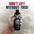 IRON AMERICAN Liquid Chalk - No-Mess Long-Lasting Grip Chalk for Weightlifting, Gymnastics, Rock Climbing, and Fitness Training - Advanced Hand Chalk for Gym