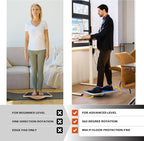 Multi-Optional Wooden Balance Board for all kind of balance tranning, Extra-Large Anti-Slip Wobble, Rocker and Plank Board for Balance and Core Training, Balancing Board for Under Desk