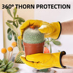 Vgo... 1-Pair Unlined Cow Grain Leather Work and Driver Gloves with Cow Split Leather Palm Patch (Size L, Gold,CA9590)