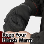 Schwer 2 Pairs FreezeGuard Winter Work Gloves, ANSI A2 Cut Resistant Freezer Gloves for Outdoor Cold Weather Keep Hands Warm, Waterproof Gloves for Shoveling Snow, Ice Fishing, M