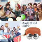 1.5-inch Baoding Balls with Chime: Stainless Steel Baoding Balls, Hand Massage, Meditation Balls — Suitable for Home/Office Exercise, Stress Relief, Anxiety Reduction, and as Holiday Gifts