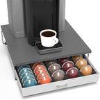 DecoBrothers Supreme Vertuoline Drawer, Holds with 30 Big or 60 Small Vertuoline Pods, Grey