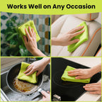 Microfiber Cleaning Cloths,15 Bags, 11.8in*9in, Absorbent Cleaning Rags Towels with Dispenser Box for Car, House, Kitchen, Window