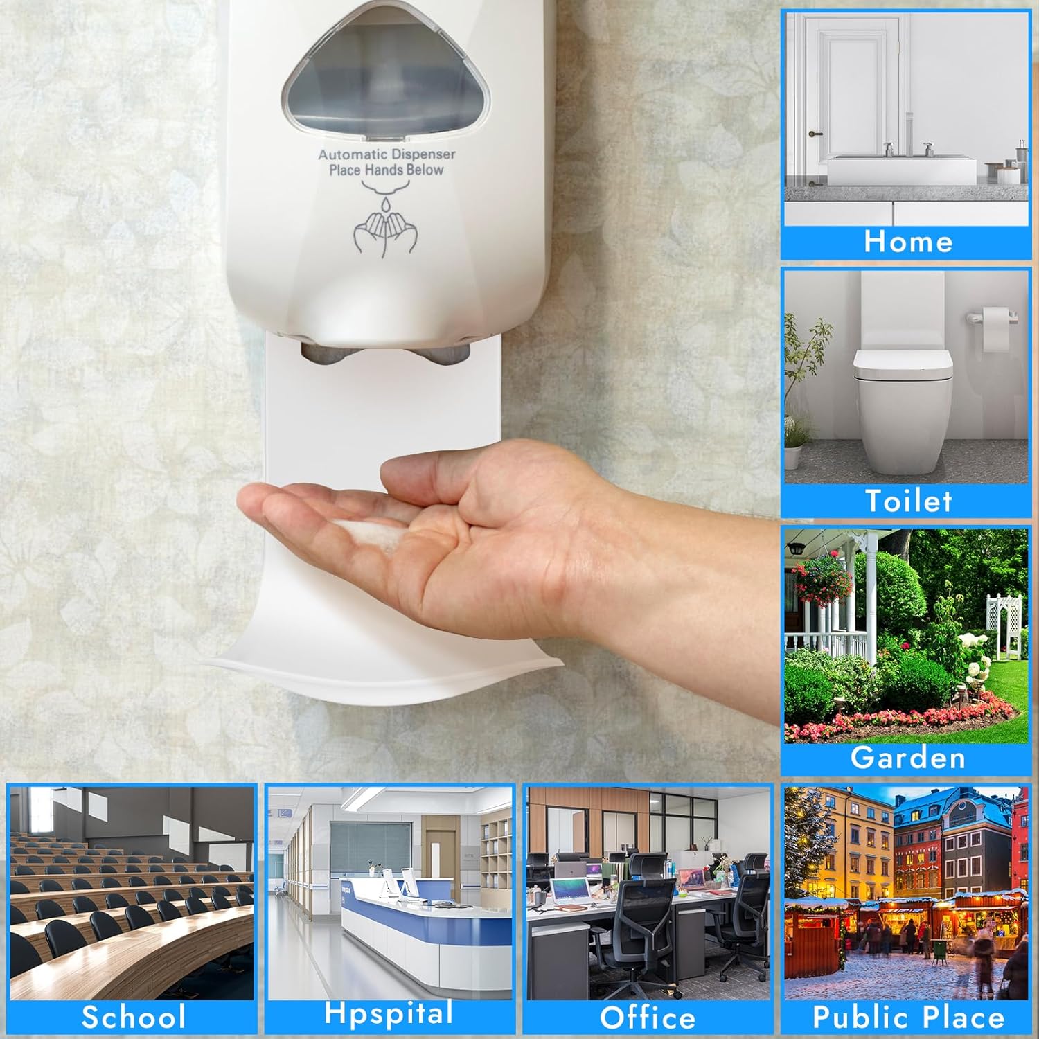 Dispenser Drip Tray Wall Mount Soap Dispenser Bracket,Laundry Detergent Drip Catcher Prevent Dripping and Spraying(White)