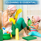 Tenare 100 Pack 12'' x 12'' Microfiber Cleaning Cloths Reusable Cleaning Rags Bulk Microfiber Towels Softer Highly Absorbent Washcloths for House Kitchen Car Window(Green)