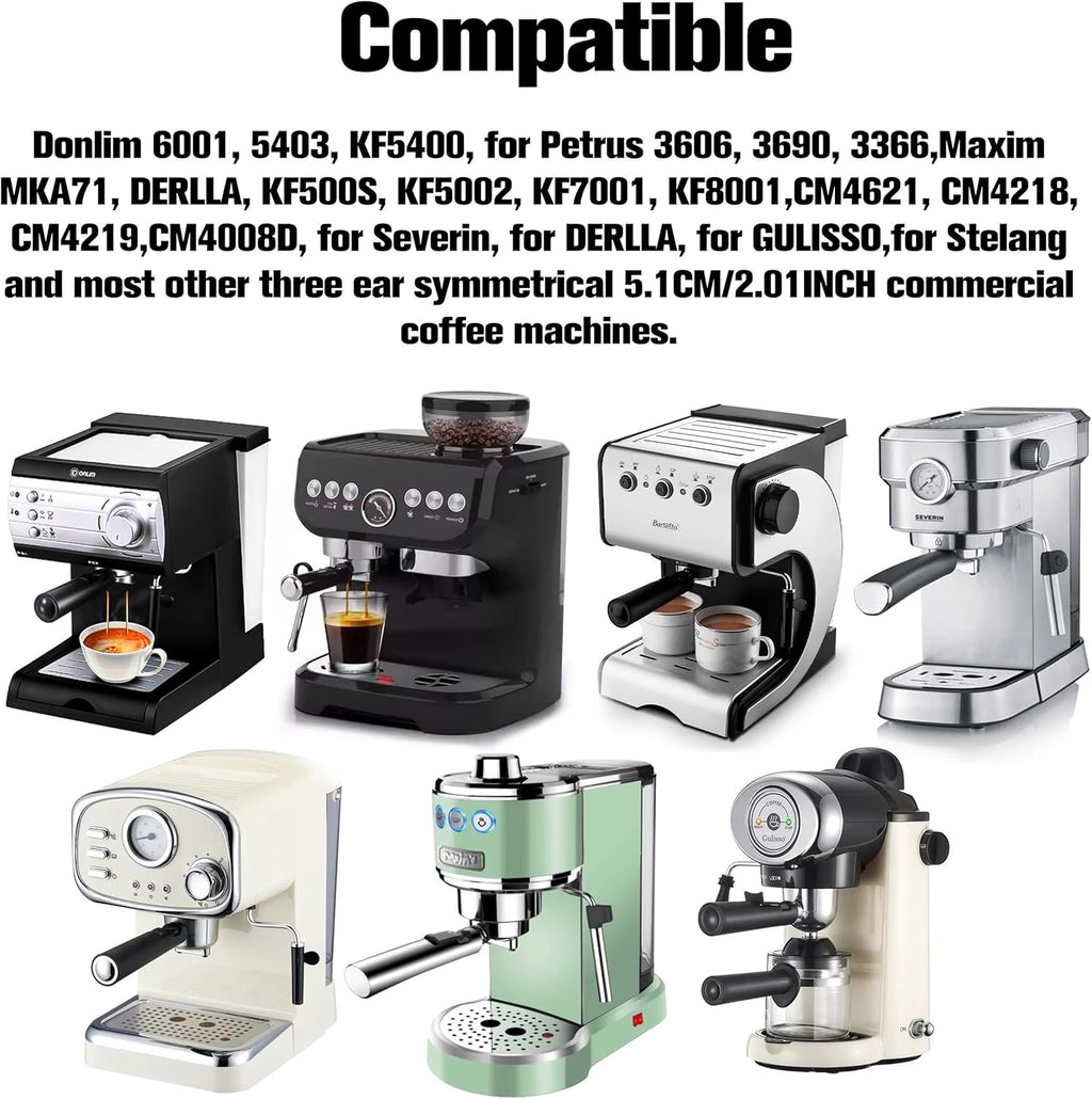 Coffee Espresso Machine Handle Replacement Parts, Cafe Bracket Handle for Lidl Silvercrest CM4621 CM4216 KF5002 KF500S Barista (for 51mm Portafilter Basket - Not included)