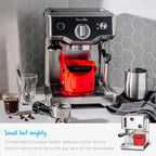 Dreamfarm Grindenstèin Sturdy, Compact, Modern Space-Saving Espresso Coffee Grind Knock Box - Silver