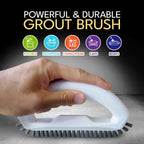 Grout Brush with Stiff Nylon Bristles, Heavy Duty Hand Grout Scrub Brush for Cleaning Baseboards, Floor, Corners, Tiles, Shower, Bath Tub, Floor, Tiles and Other Surfaces