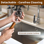 54mm Coffee Bottomless Portafilter, Compatible with Breville Barista Bes 870/878/880 Replacement Parts Bottomless Portafilter（brown）.