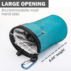 MoKo Rock Climbing Chalk Bag, Bouldering Chalk Pot Bucket with Adjustable Belt & Carabiner Drawstring Climbing Gear