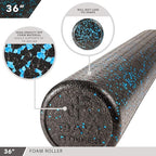High-Density Round Foam Rollers - 4 Size and 8 Color Options - Massage Rollers for Stretching, Deep Tissue and Myofascial Release