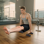 1 Pair Wood Floor Push Up Bars for Men, Anti-slip Handstand Parallettes Bars, Strength Training Push-Up Stands for Calisthenics, Fitness, Gymnastics, Workouts, Calistenia