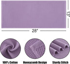 Kitinjoy 100% Cotton Waffle Weave Kitchen Towels, 6-Pack Super Soft and Absorbent Dish Towels for Drying Dishes, Kitchen Hand Towels, 13 in x 28 in, Lavender