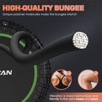 BCAN 40"/48" Foldable Mini Trampoline with Resistance Band, 450 LBS Adult Fitness Trampoline with Bungees, U Shape Adjustable Foam Handle, Stable & Quiet Indoor/Garden