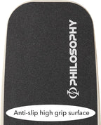 Philosophy Gym Balance Board - Wooden Balance Trainer with Adjustable Stoppers