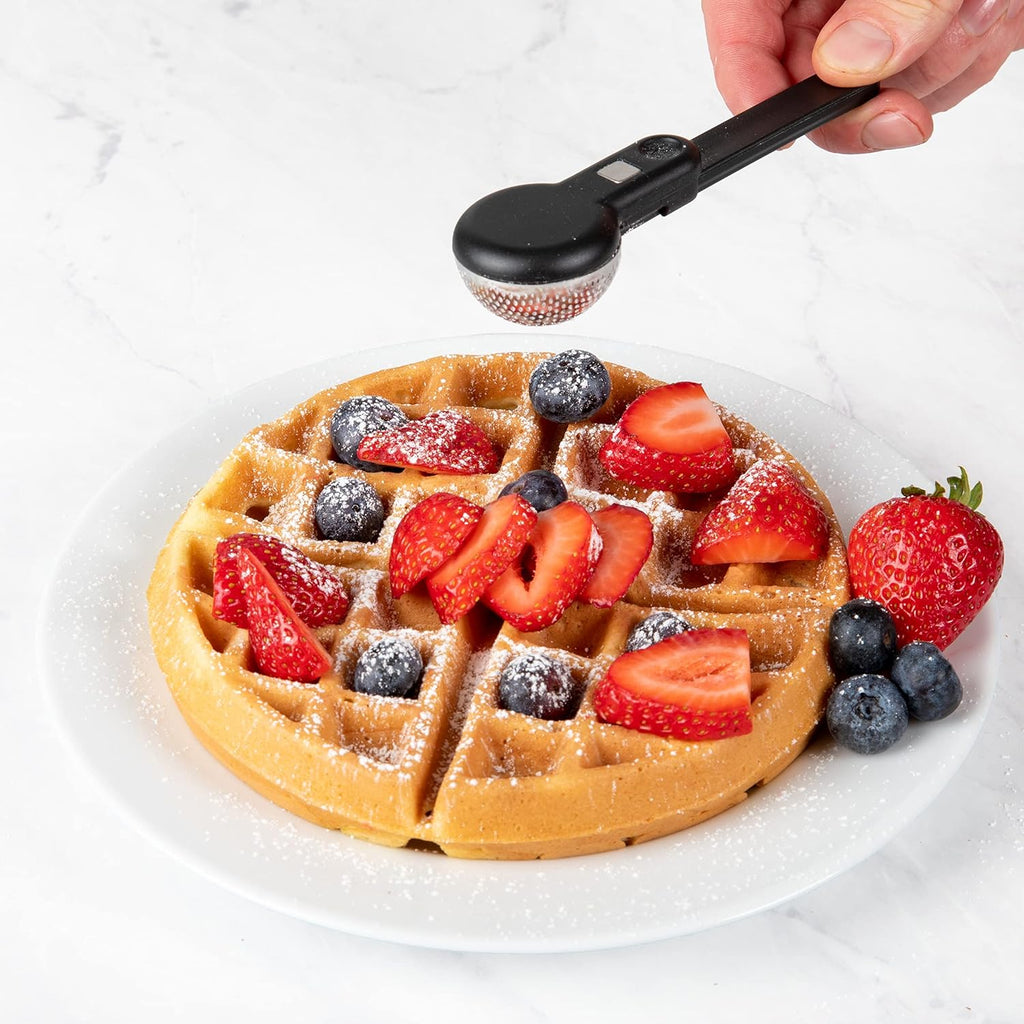 Progressive International ProKeeper+ Clear Plastic Airtight Food Baker's Kitchen Storage Organization Container Canister Set with Magnetic Accessories, 2- Piece Set (Powdered Sugar 1.4-Quart)