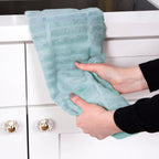 All-Clad Solid Kitchen Towels: Highly Absorbent, Super Soft Long Lasting - 100% Cotton, 17"x30" Tea Towels for Cleaning & Drying Dishes, Pans, Glassware, or Countertops, (2-Pack), Rainfall