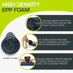 ProsourceFit High Density Foam Rollers 18 to 36 - inches Long, Firm Full Body Athletic Massage Tool for Back Stretching, Yoga, Pilates, Post Workout Muscle Recuperation