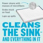 E-Cloth Reusable Paper Towel Replacement Cloth, Premium Microfiber Cleaning Cloths Ideal for Cleaning Up Spills on Countertops, Alternative to Paper Towels, 100 Wash Guarantee, 4 Count