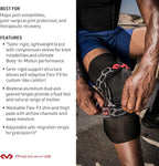 McDavid Knee Brace, Heavy Duty Hinged Knee Braces for Knee Pain, Instabilities, Ligament, ACL, MCL, PCL, Meniscus Injury, Pain Relief, Recovery, Preventive Hyperextension, Left or Right Side