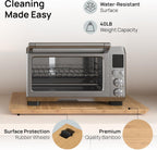 Ibyx Elegant Sliding Tray for Your Coffee Maker & Heavy Kitchen Appliances - Sturdy, Slides Easily from Under The Cabinet (Natural, 21" W x 15" D)