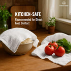 LITO LINEN AND TOWEL Flour Sack Towels – 100% Cotton, 28x28 Inches, Highly Absorbent, Embroidery-Ready Tea Towels for Kitchen & Crafts, Farmhouse Decor, Pack of 2 White