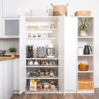 HOLDN’ STORAGE Heavy-Duty Premium Collection Pull Out Cabinet Organizer, Cabinet Drawer Slide Outs, Lifetime Limited Warranty - Basket Size 22" W x 21" D x 5" H, Anti-Rust Chrome Finish