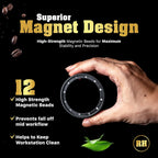 58mm Magnetic Dosing Funnel for Portafilter Espresso Machine ~ High Strength 12 Magnet Design ~ Fits Most Express Coffee Machines ~ Home Barista Espresso Portafilter Adapter ~ UK Brand