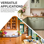 12 Pack Cabinet Door Painting Hanger 14.57 x 5.24 Painting Drying Rack with 60 Pcs Metal Screw-in Cup Hooks,Cabinet Door Drying Rack Art Drying Brackets Painter Tools