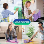 Newwiee 3 Pcs Extra Large Microfiber Cleaning Cloth 30" x 20" Washable Reusable Microfiber Towel Streak Free Lint Free Cloth for Cleaning Home Glass Office Window Bathrooms (Pastel Colors)