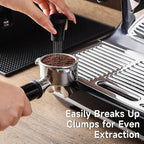 KitchenTour Espresso Accessories Kit 51mm, WDT Tool, Dosing Funnel and Puck Screen Set, 304 Stainless Steel Needle Coffee Distribution Stirrer, Portafilter Dosing Ring for Barista 51 mm