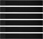 Tioncy 6 Pcs Bar Mat for Countertop 24 x 3 Inch Non Slip Rubber Mat Service Spill Cocktail Bartending Restaurants Barbershop Clippers Salon Tools, Black