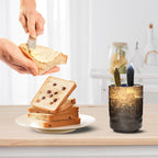 Ceramic Spoon Holder for Coffee Bar, Upright Tea Spoon Holder Cup, Coffee Stirrers Straws Stir Stick Holder, White