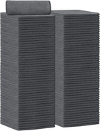 AIDEA Microfiber Cleaning Cloth 100PK, Soft Microfiber Towels for Cars, Absorbent Cleaning Rags, Lint-Free Streak-Free Wash Cloths for House, Kitchen, Window(12inx12in), Grey