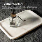 Koville Marble Tray, 12"x8" Marble Vanity Tray for Bathroom Kitchen Countertop, Rectangular Stone Tray for Cosmetics Perfume Trinket, Decorative Catchall Trays (Oriental Calacatta)