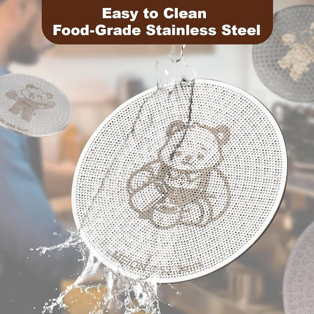 MEION 53.3mm Espresso Puck Screen-2Pack 0.8mm Thickness Espresso Filter Screen, Reusable Metal Coffee Filter for Bottomless Portafilter Basket 54mm, Stainless Steel Coffee Puck Screen