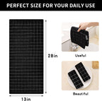 Homaxy 100% Cotton Terry Kitchen Towels(Black, 13 x 28 inches), Checkered Designed, Soft and Super Absorbent Dish Towels, 12 Pack