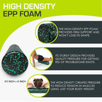 ProsourceFit High Density Foam Rollers 18 to 36 - inches Long, Firm Full Body Athletic Massage Tool for Back Stretching, Yoga, Pilates, Post Workout Muscle Recuperation