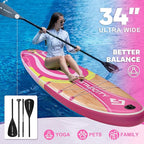 Starcity 11'6"*34"*6" Stand Up Paddle Board,Inflatable Paddle Boards for Adults w/a Simple and Non Slip Design, Moderate Length and Easy Operation, Suitable for Adults.