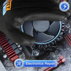 PU Coated Safety Work Gloves, 12 Pairs Work Gloves Mechanic Working Seamless Knit Glove with Polyurethane Coated Smooth