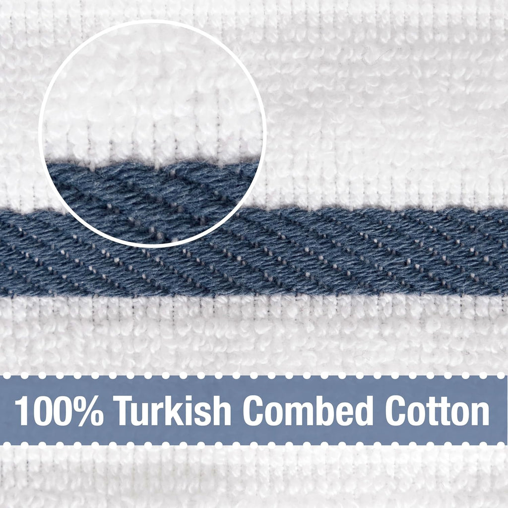 All-Clad Checked Kitchen Towel: Highly Absorbent, Super Soft Long Lasting - 100% Cotton, 17"x30" Tea Towel for Cleaning & Drying Dishes, Pans, Glassware, or Countertops, (1-Pack), Indigo