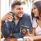 LITOPAK 400 Pack 8 oz Paper Cups, Brown Disposable Hot Coffee Cups for Party, Picnic, Travel, and Events