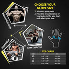 ihuan Workout Gloves for Men Full-Finger: Weight Lifting for Men, Gym Full Hand Gloves for Weightlifting, Deadlift