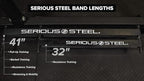 Serious Steel Fitness 32" Resistance Training Bands (Portable Exercise Band System Training Bands- Great for Individuals Under 5'10")