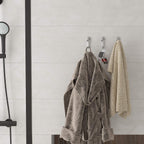 IBosins 15PCS Coat Hooks Wall Mounted Single Prong Robe Hook for Hanging Towel Hooks with 30 Screws for Bags, Hat, Cap, Scarf, Cup (Silvery)